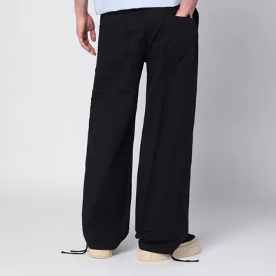 Brain Dead Black Cotton Trousers With Logo
