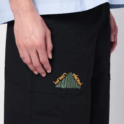 Brain Dead Black Cotton Trousers With Logo