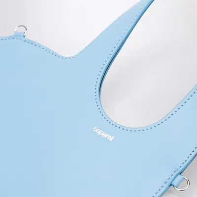 Coperni Mini Heart Bag In Light Blue Leather Women
