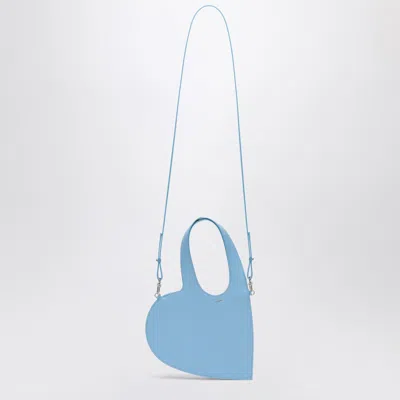 Coperni Mini Heart Bag In Light Blue Leather Women