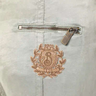 Burberry Trousers With B Shield Emblem In Lyocell