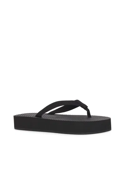 The Row Dune Cotton-blend Grosgrain Platform Flip Flops