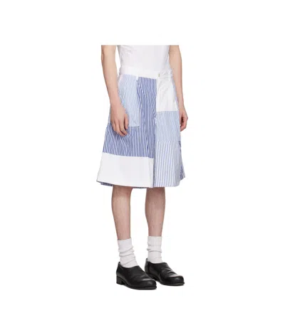 Comme Des Garçons Patchwork Striped Shorts