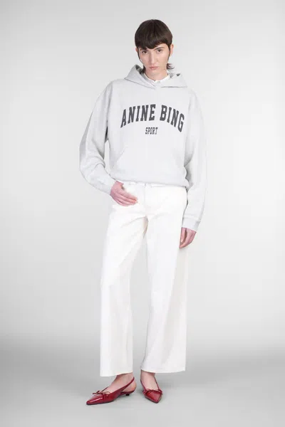 Anine Bing Harvey Logo Print Hooded Sweatshirt