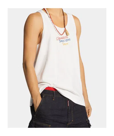 Dsquared2 Logo-embroidered Tank Top