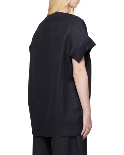 Studio Nicholson Short Sleeve V Neck Top