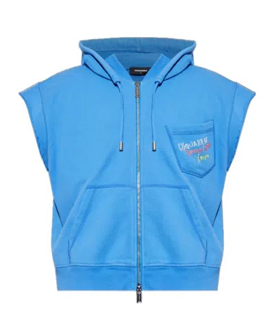 Dsquared2 Crewneck Sweater With Front Pocket And Hood