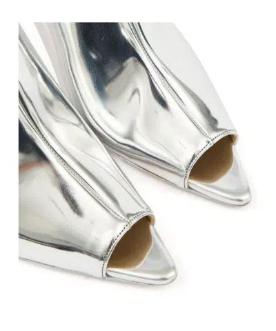 Mm6 Maison Margiela Metallic Open Toe Sandals