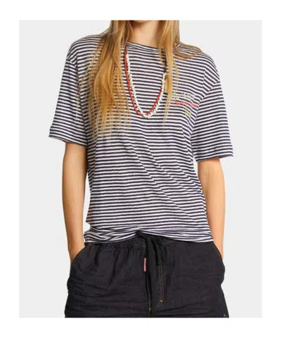 Dsquared2 Summer Lovers Linen Stripe T-shirt