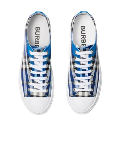 Burberry Check Nylon Blend Sneakers