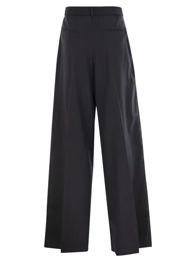 Pt Torino Lorenza Lyocell And Cotton Trousers