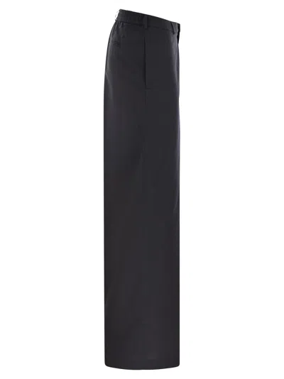 Pt Torino Lorenza Lyocell And Cotton Trousers