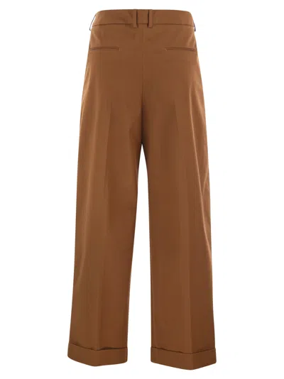 Pt Torino Anna Stretch Cotton Gabardine Pants