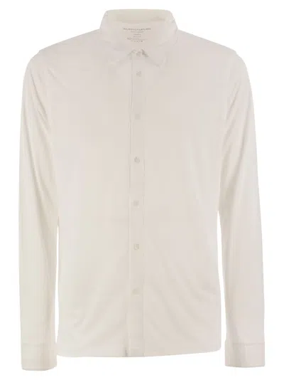 Majestic Long-sleeved Lyocell And Cotton Shirt