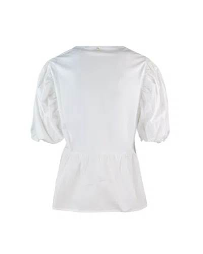 Liu •jo Blusa In Popeline Bianca