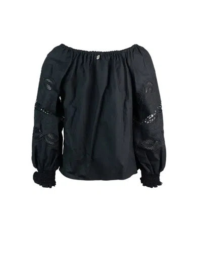 Liu •jo Liu Jo Blusa Nera Con Ricami