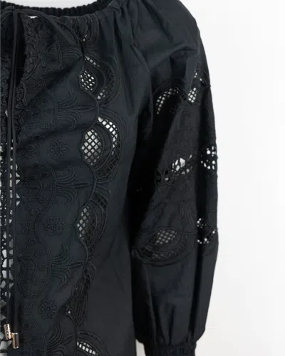 Liu •jo Liu Jo Blusa Nera Con Ricami