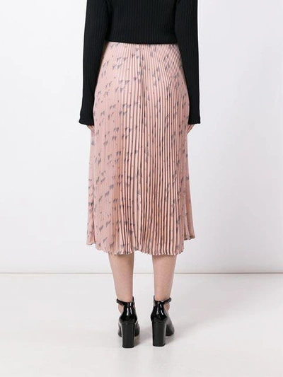 Shop Valentino Triangle Print Pleated Skirt