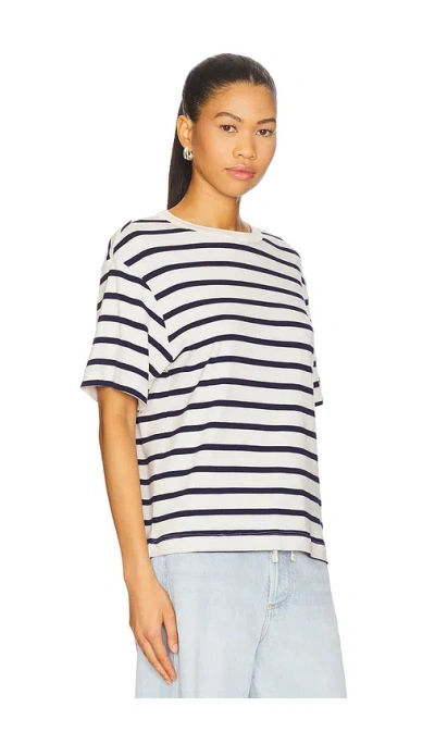 Citizen Of Humanity Citizens Of Humanity Goldie Stripe Relaxed Fit T-shirt In Azure Stripe