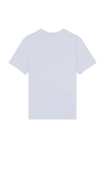 Frame Cotton Embroidered Logo T-shirt In Baby Blue