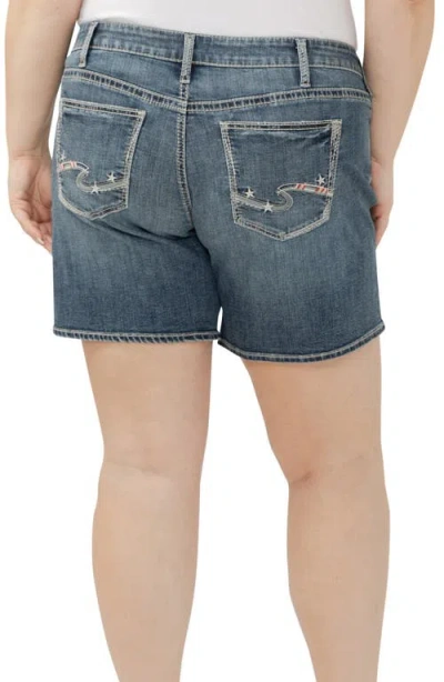 Silver Jeans Co. Plus Size Boyfriend Mid Rise Luxe Stretch Shorts