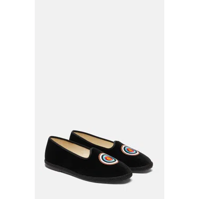 Scarosso William Iv Target Slippers In Black