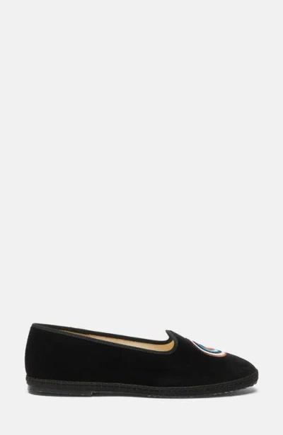 Scarosso William Iv Target Slippers In Black