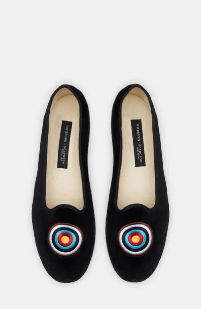 Scarosso William Iv Target Slippers In Black