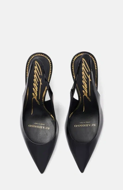 Scarosso X Brian Atwood Sutton Slingback Pumps In Black