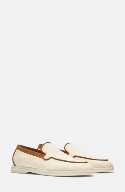Scarosso Ludovica Almond Toe Loafers In Neutral