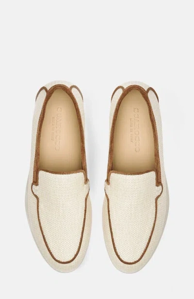 Scarosso Ludovica Almond Toe Loafers In Neutral