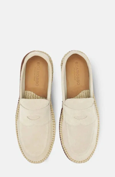 Scarosso Diego Suede Espadrilles In Neutrals