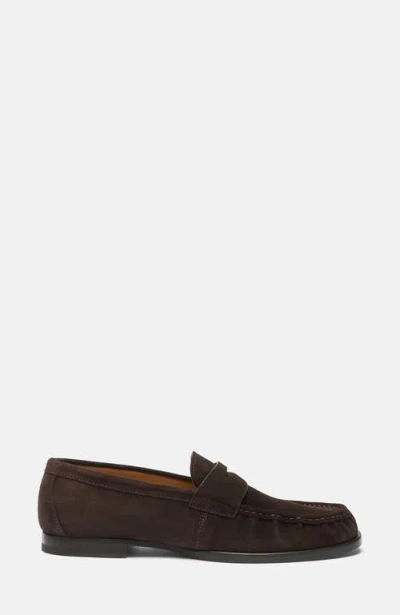 Scarosso Fred Round-toe Loafers In Brown
