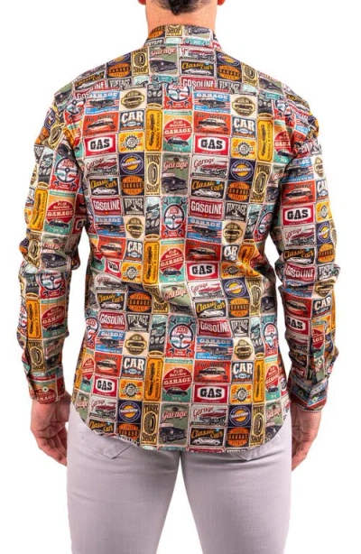 Maceoo Fibonacci Resistance Contemporary Fit Button-up Shirt