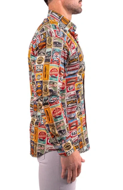 Maceoo Fibonacci Resistance Contemporary Fit Button-up Shirt