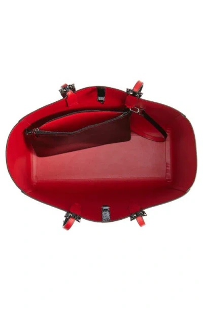 Christian Louboutin Small Cabata Soft Crinkle Patent Leather Tote