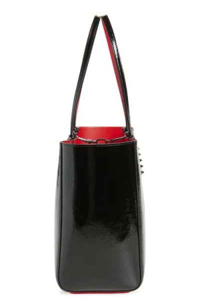 Christian Louboutin Small Cabata Soft Crinkle Patent Leather Tote