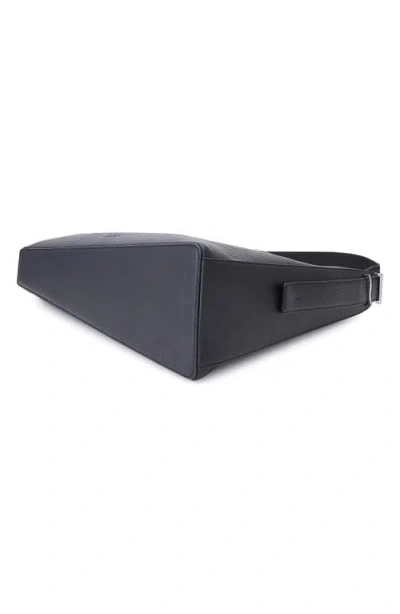 Behno Large Danny Flatiron Pebble Leather Shoulder Bag