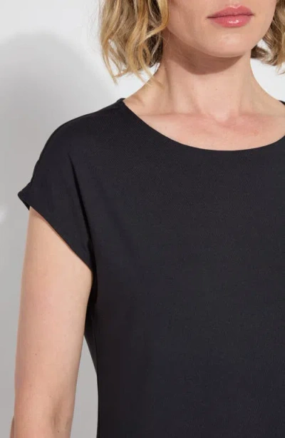 Lyssé Tials Cap Sleeve T-shirt In Black