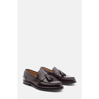 Scarosso Ralphine Loafers In Burgundy Brushed Calf