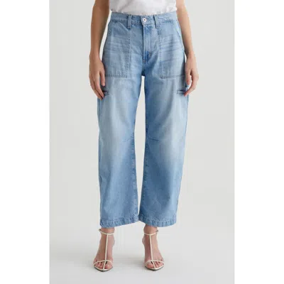 Ag Rian High Waist Ankle Straight Leg Jeans In Blue