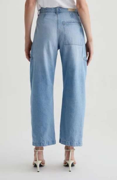 Ag Rian High Waist Ankle Straight Leg Jeans In Blue