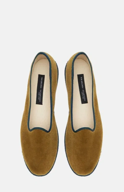 Scarosso William Iv Velvet Loafers In Brown