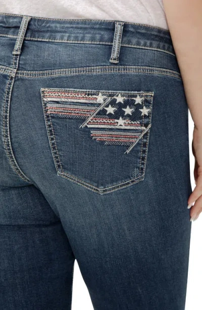 Silver Jeans Co. Suki Americana Curvy Mid Rise Capri Jeans In Blue