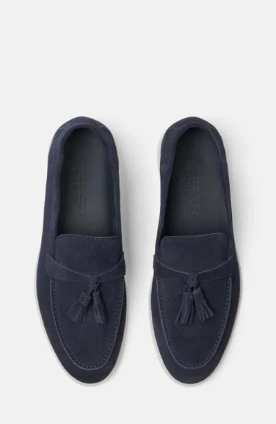 Scarosso Leandra Suede Loafers In Blue