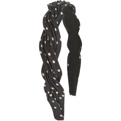 Natasha Twisted Polka Dot Headband