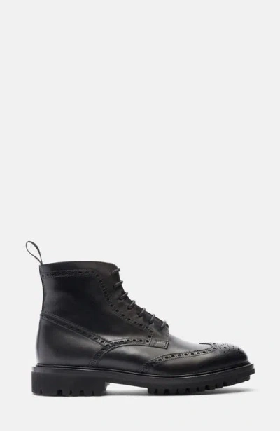 Scarosso Thomas Leather Boots In Black