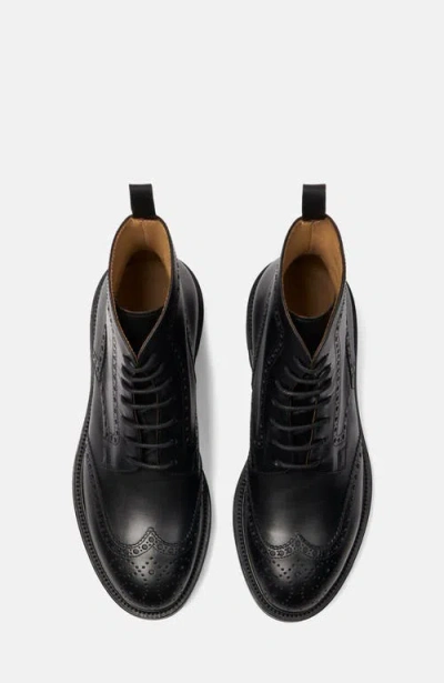 Scarosso Thomas Leather Boots In Black