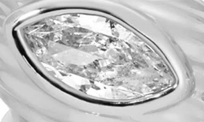 Ettika Cubic Zirconia Capri Shell Linear Drop Earrings