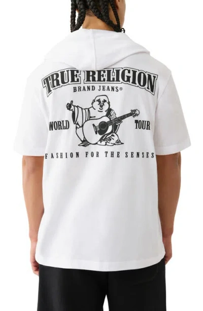 True Religion Men's Short Sleeve Hooded T-shirt